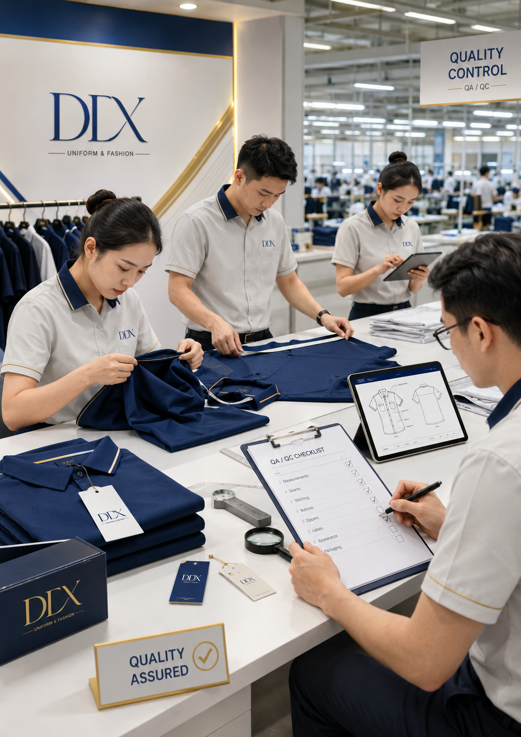 DDX — Đội QA/QC kiểm soát chất lượng nghiêm ngặt